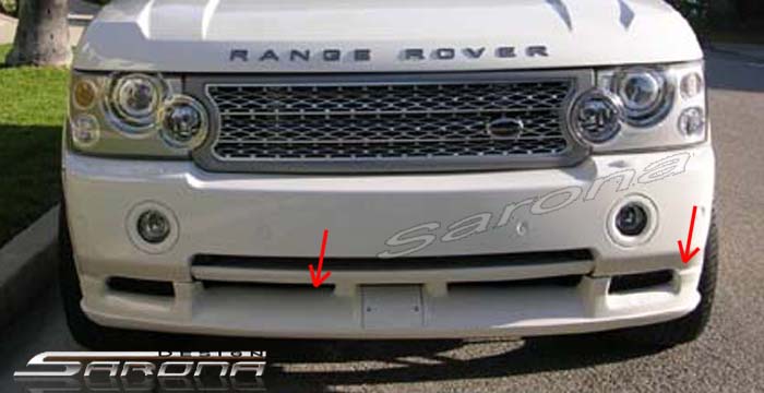 Custom Range Rover HSE Front Bumper Add-on  SUV/SAV/Crossover Front Add-on Lip (2006 - 2010) - $690.00 (Part #RR-001-FA)